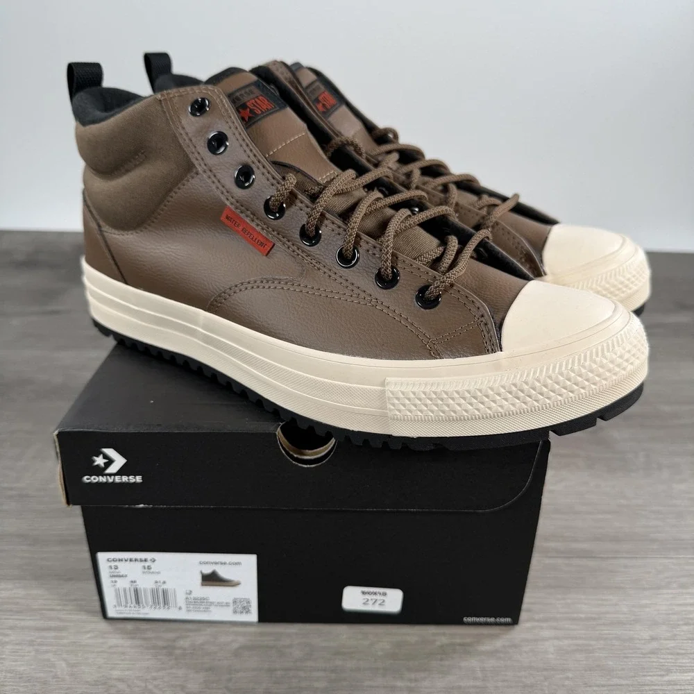 Converse CTAS Malden Street Boot Mid Shoes Mens Size 13 Brown Leather A13225C